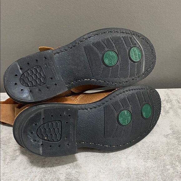 Brown Leather And Suede Ankle Boots with Buckles Size 7 - Picture 16 of 16